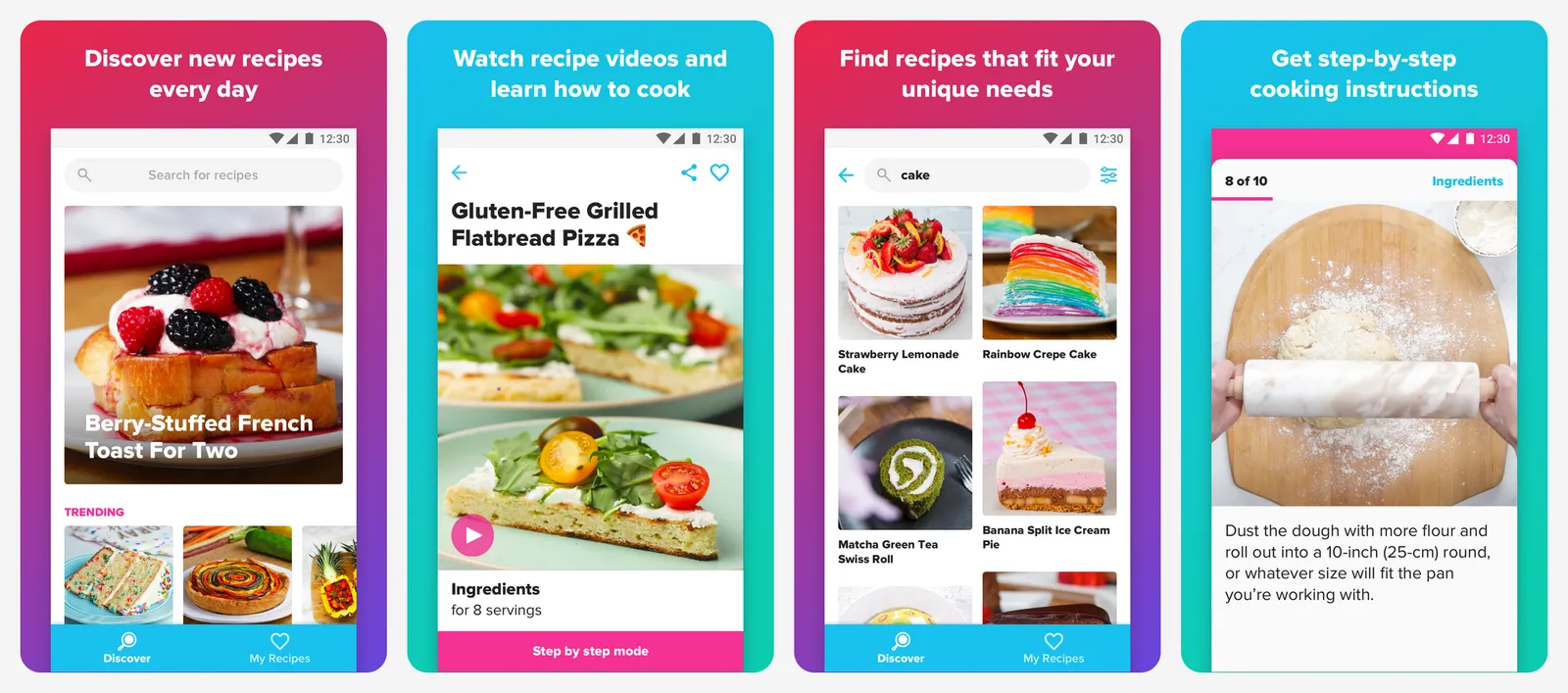Tasty app screenshots