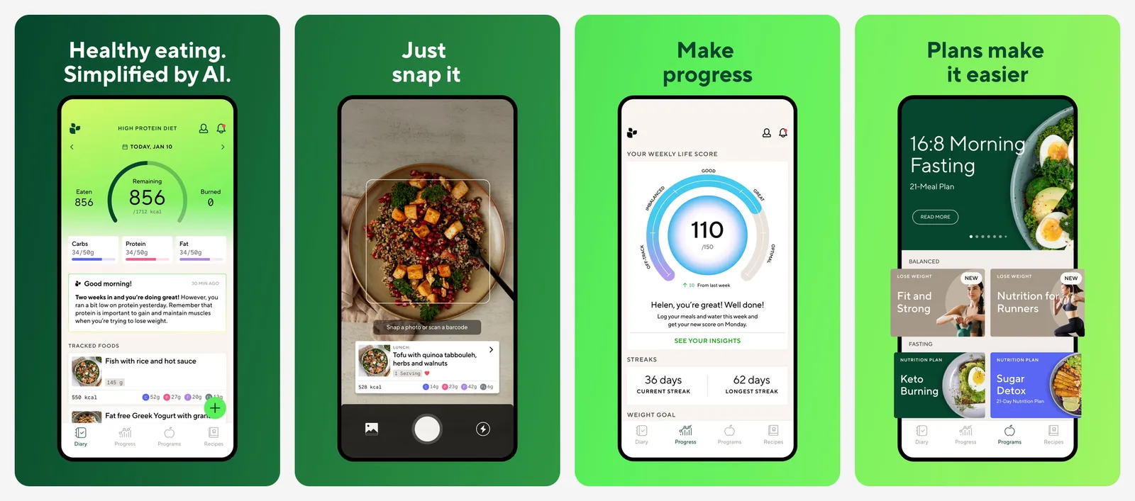 Lifesum app screenshots