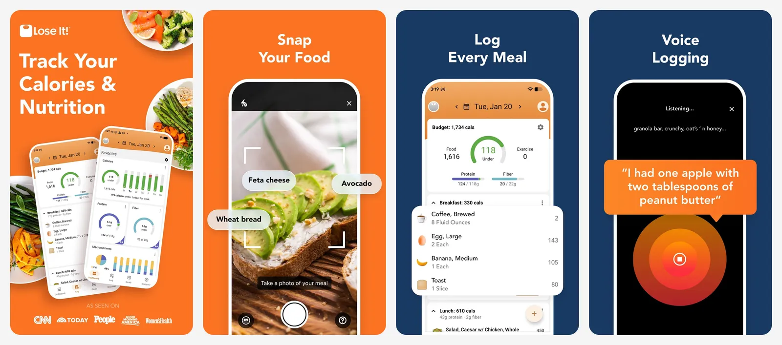 Lose It! app screenshots