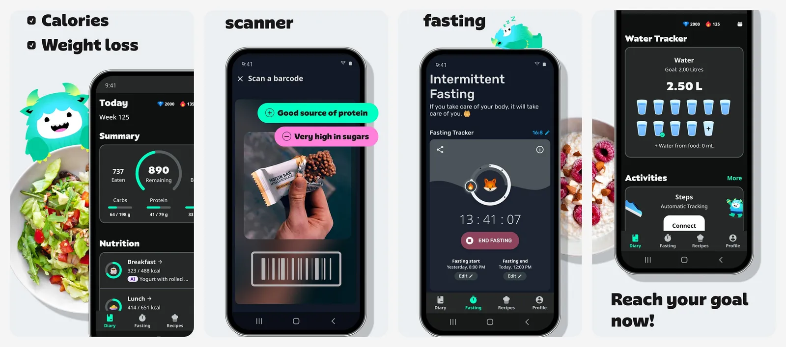 Yazio app screenshots