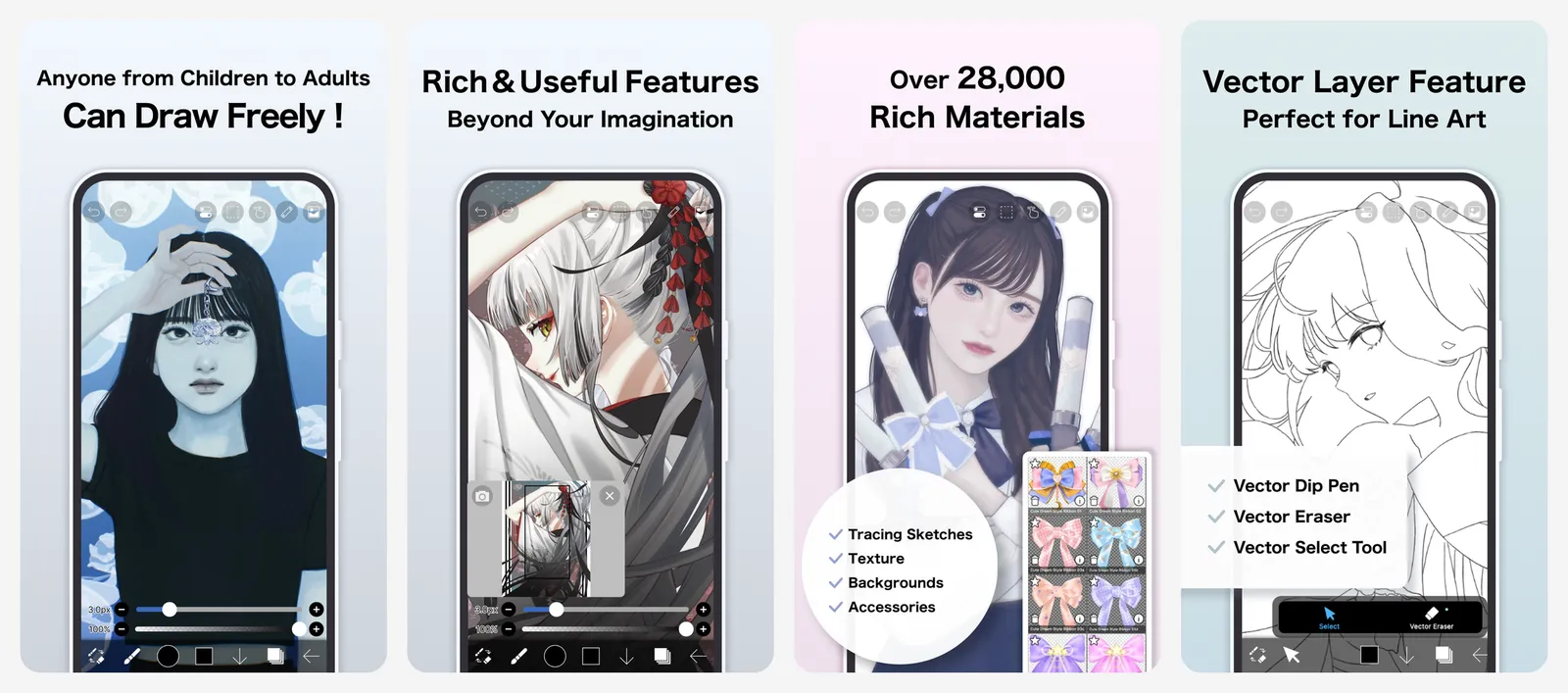 ibisPaint X app screenshots