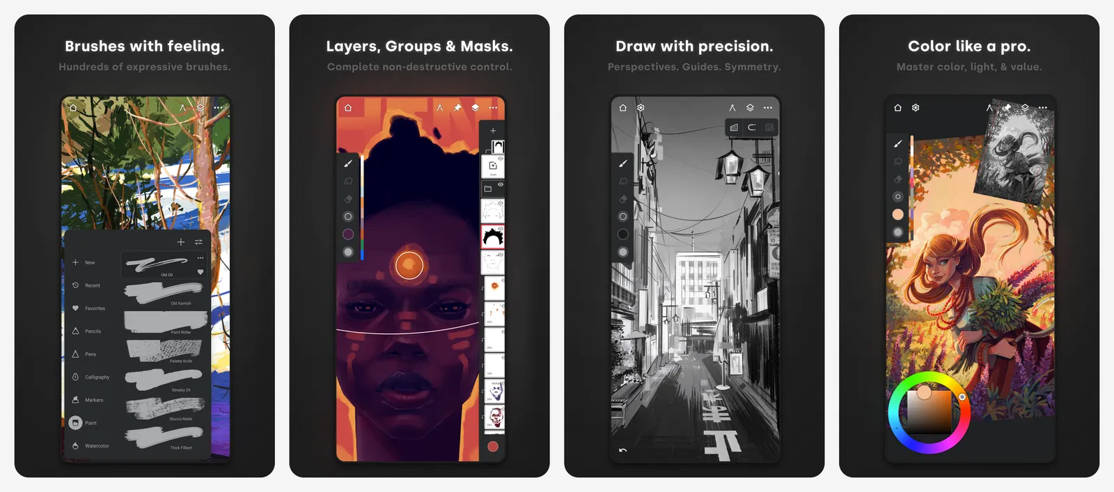 Infinite Painter app screenshots