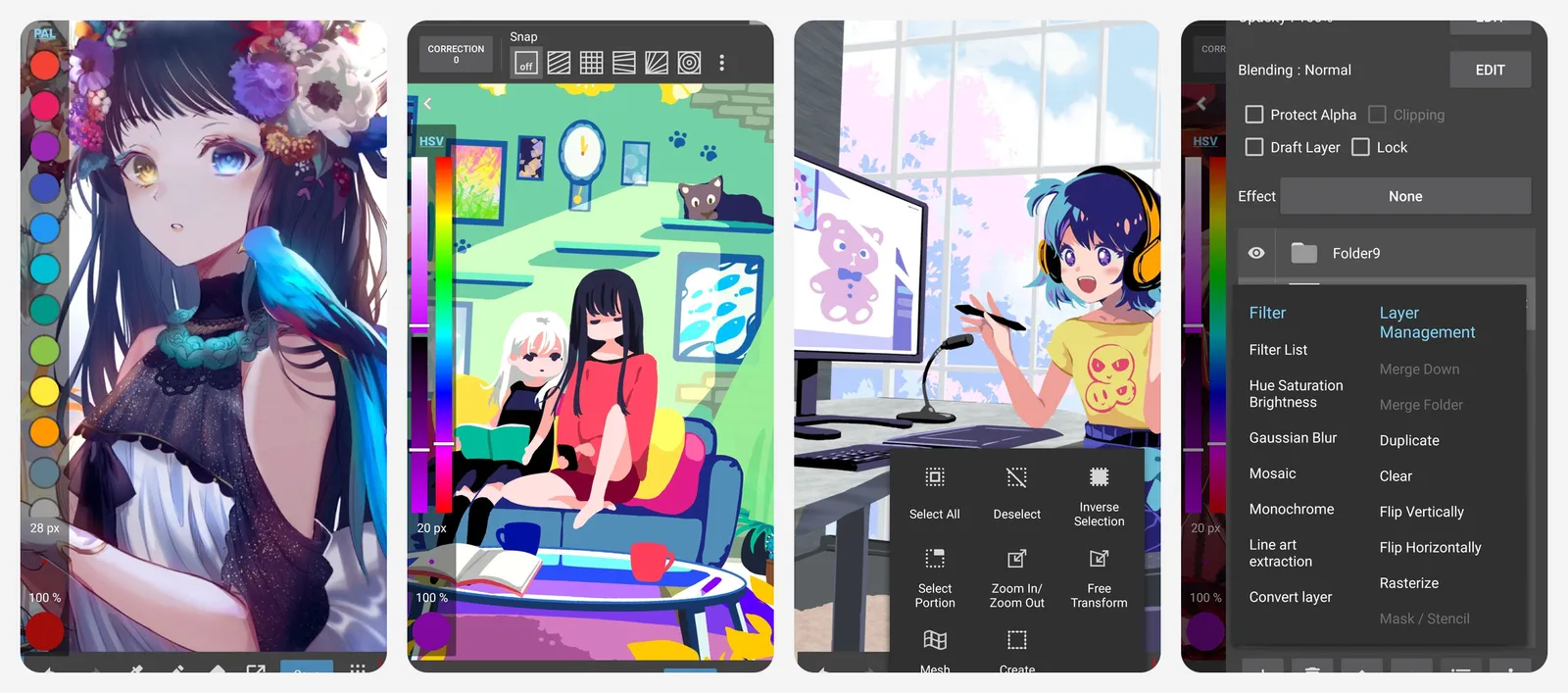 MediBang Paint app screenshots