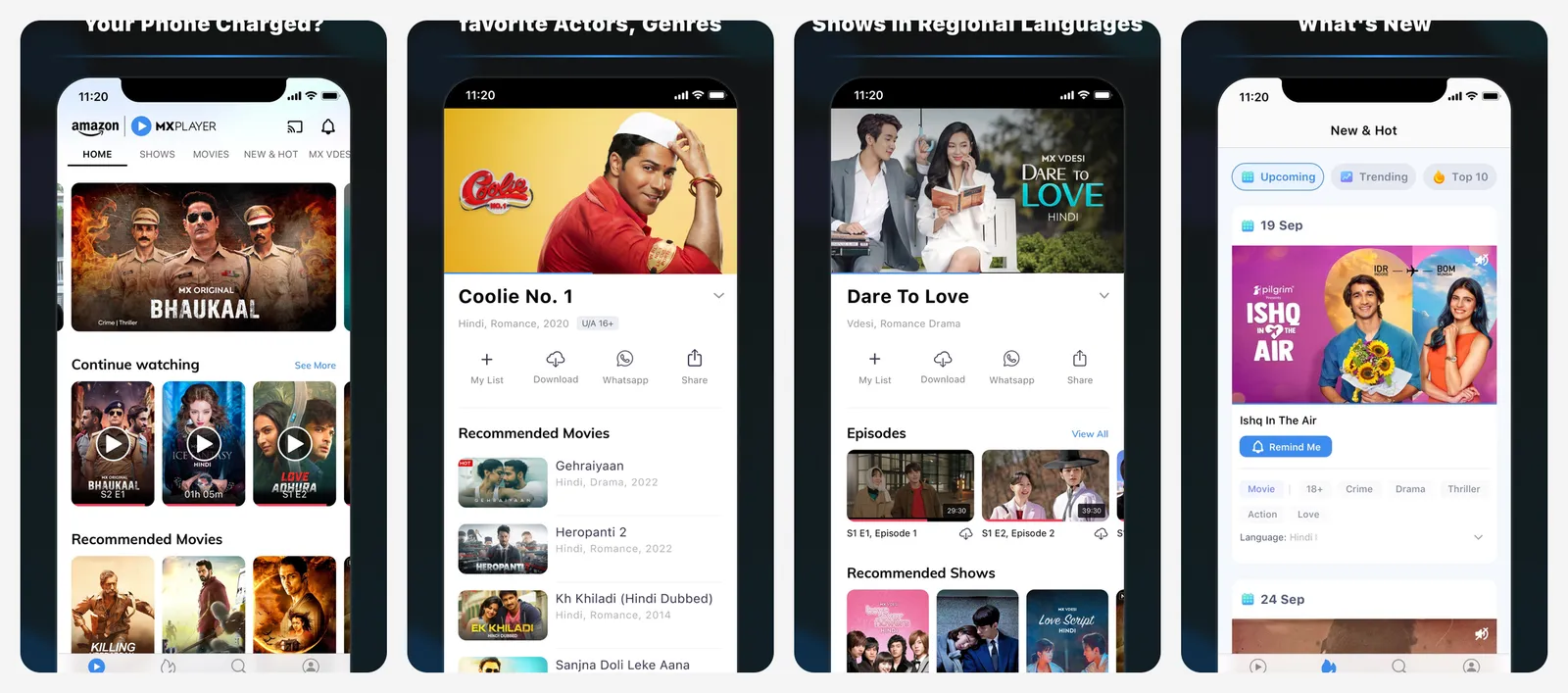 Amazon MX Player app screenshots