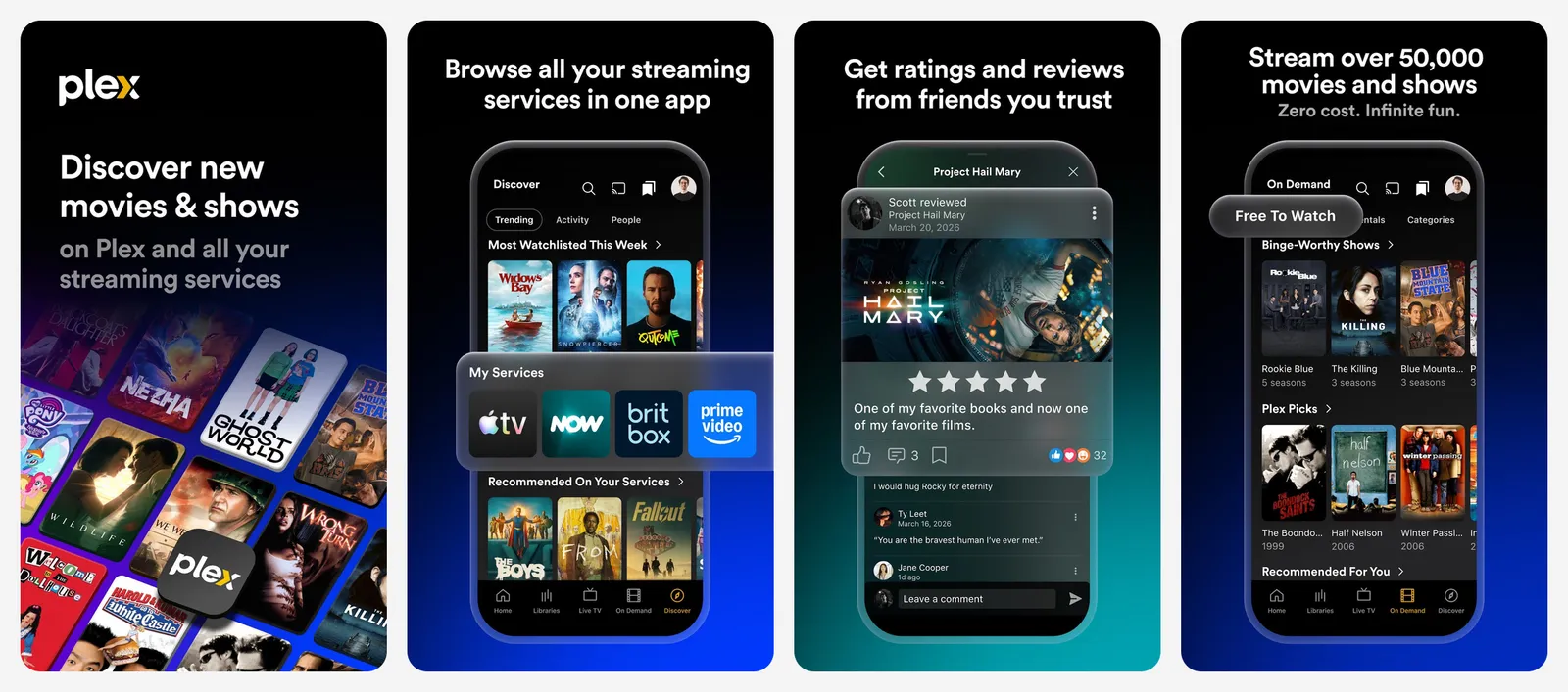Plex app screenshots