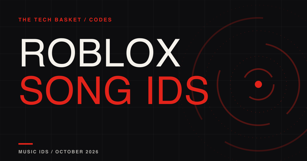 Roblox song IDs and music codes for October 2026