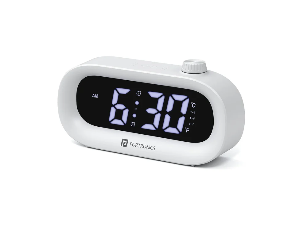 Portronics GlowTime LED alarm clock product photo