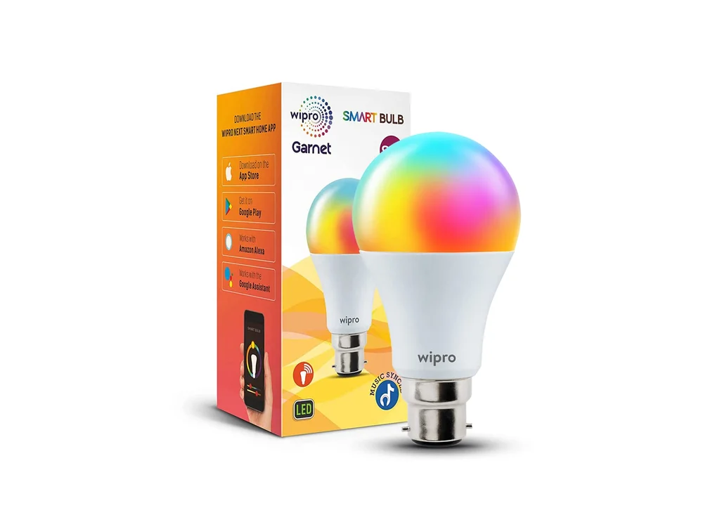 Wipro 9W Wi-Fi smart LED bulb (B22) product photo