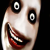 Grinning face jumpscare
