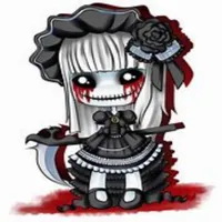 Gothic creepy doll