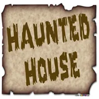 Haunted House wooden sign