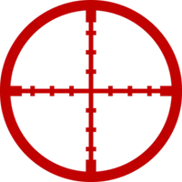 Red Crosshair Cursor Da hood