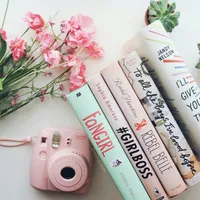 Pastel books and camera Roblox decal