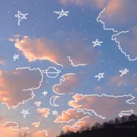 Aesthetic sky with stars Roblox decal