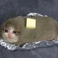 Crying cat potato