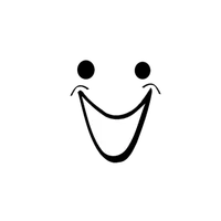Wide creepy smile