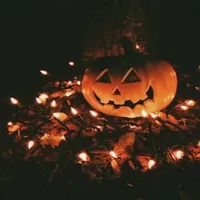 Pumpkin with lights
