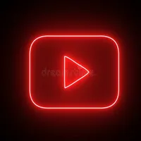 Neon YouTube logo Roblox decal