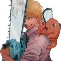 Denji with Pochita