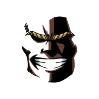 All Might grin