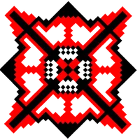 Red pixel art John Doe themed forsaken crosshair