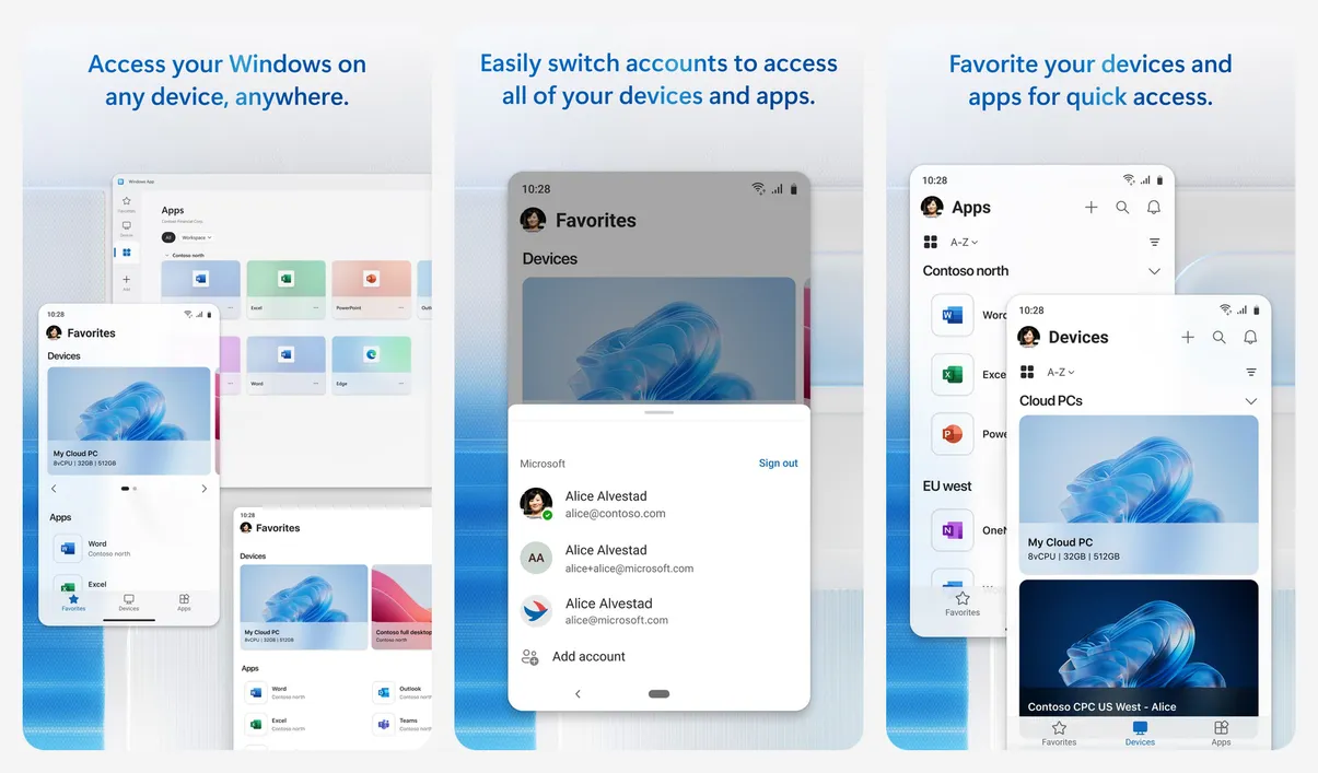 Windows App app screenshots