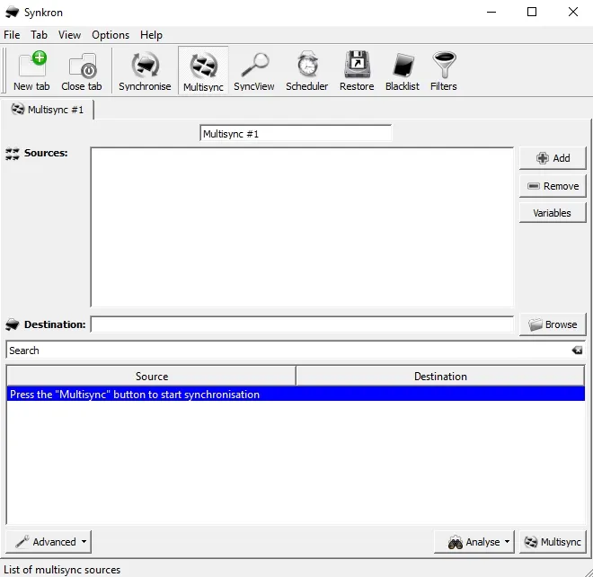 Synkron multisync option