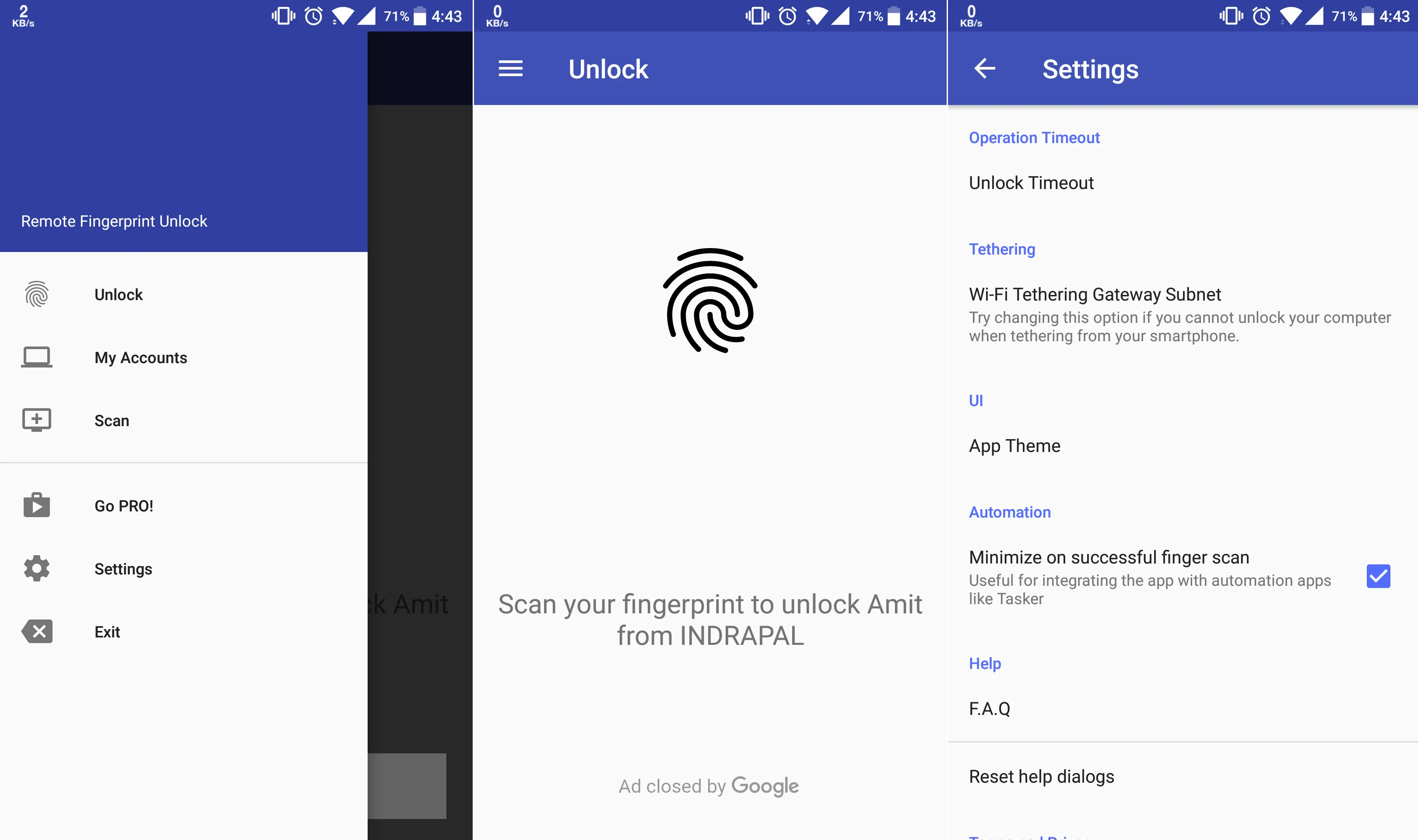 Unlocking Windows lock screen using phone fingerprint scanner