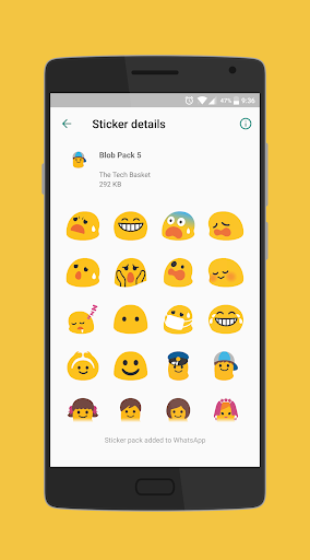 Blob is Back - WAStickerApps screenshot 1