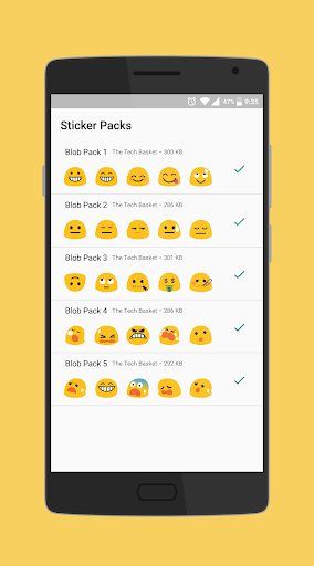 Blob is Back - WAStickerApps screenshot 2