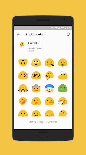 Blob is Back - WAStickerApps screenshot 4