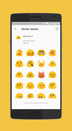 Blob is Back - WAStickerApps screenshot 6