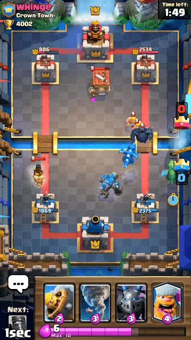 clash royal in game scene