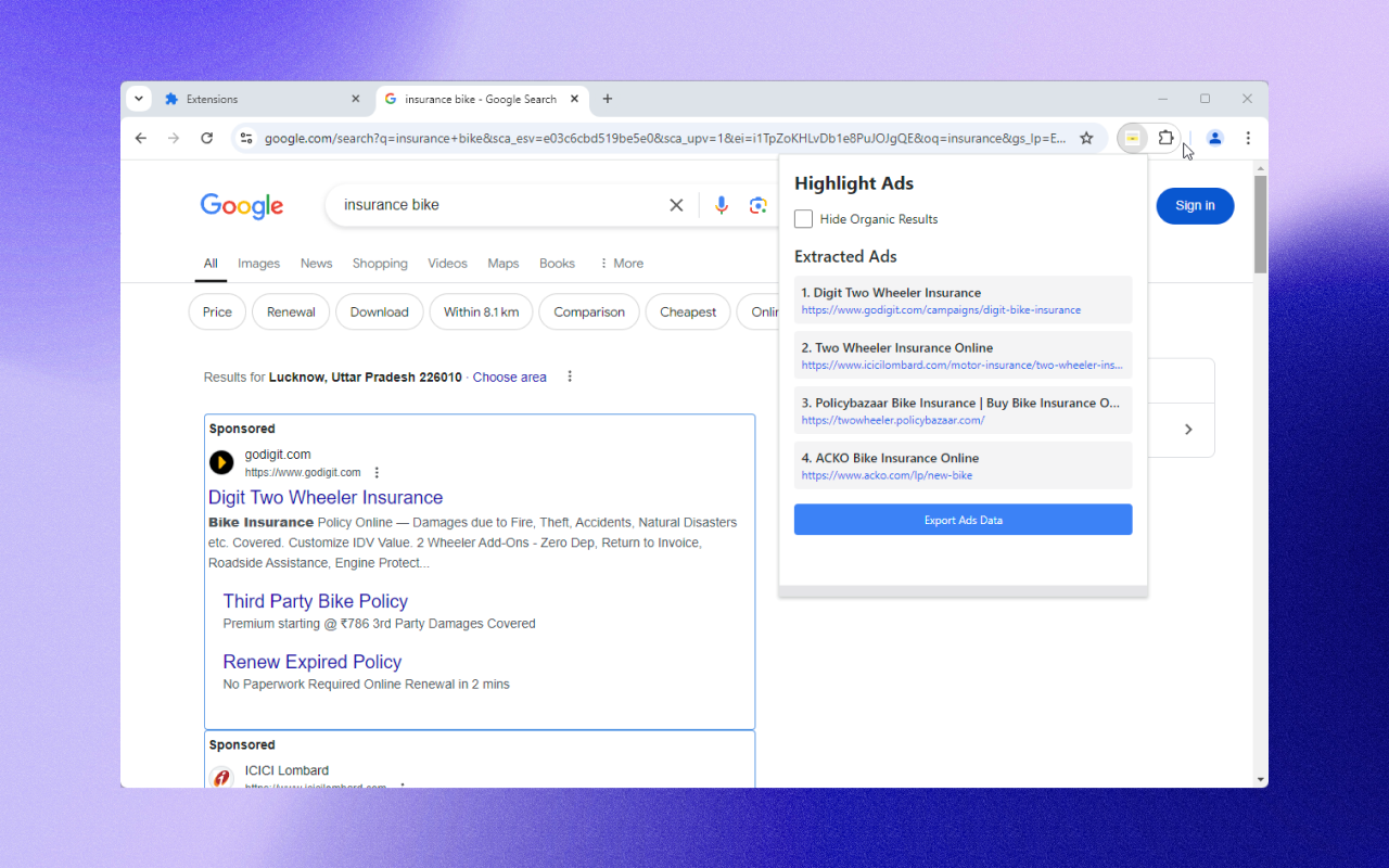 Highlight Ads screenshot 1
