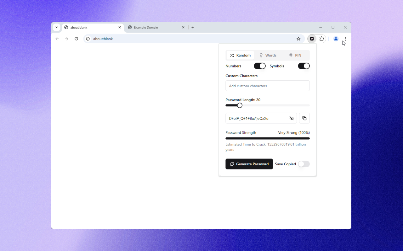 Strong Password Generator screenshot 1