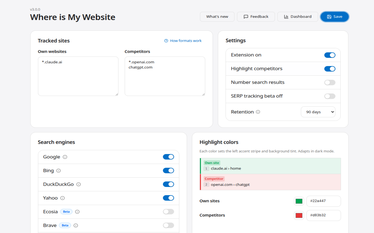 Where is My Website screenshot 1