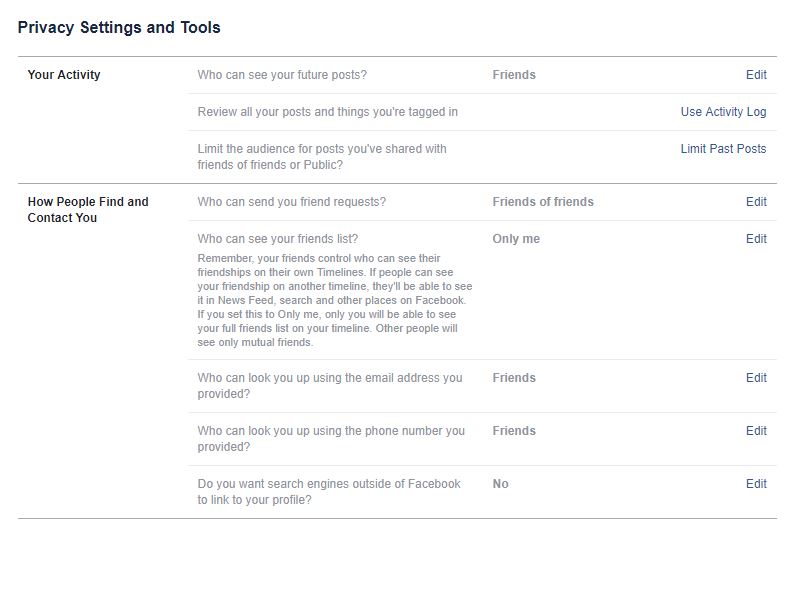facebook settings privacy tab facebook settings privacy tab