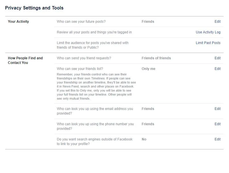 facebook settings privacy tab facebook settings privacy tab