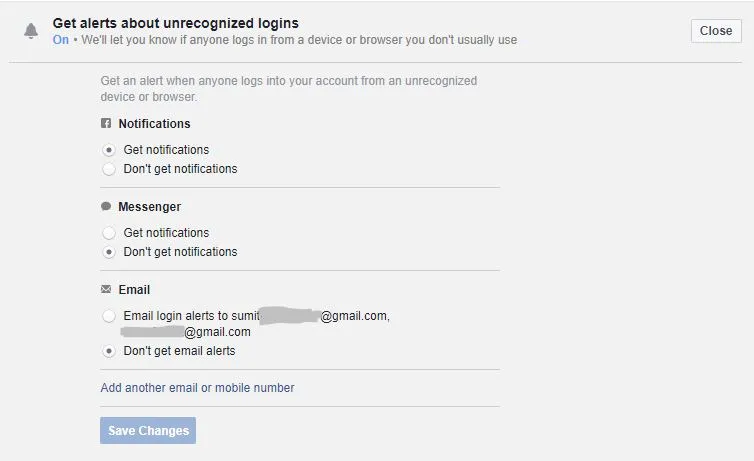 facebook settings unrecognized logins screen facebook settings unrecognized logins screen