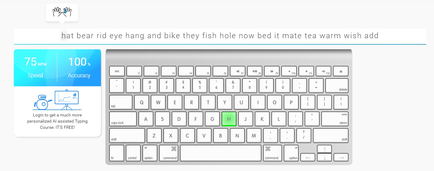 Typing Bolt AI typing tutor