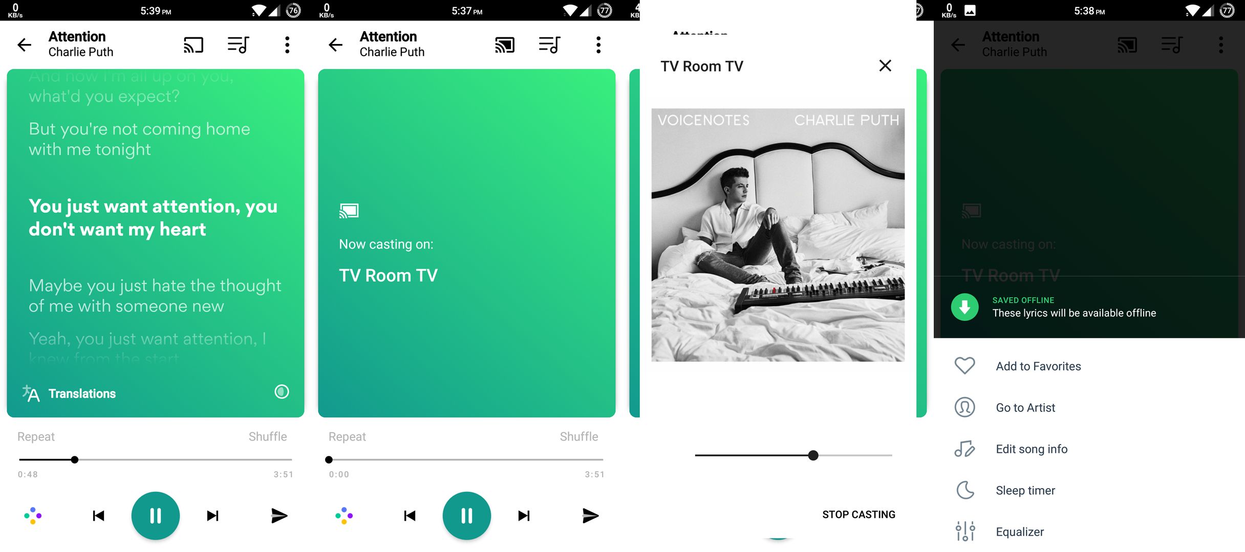 Musixmatch lyrics on TV