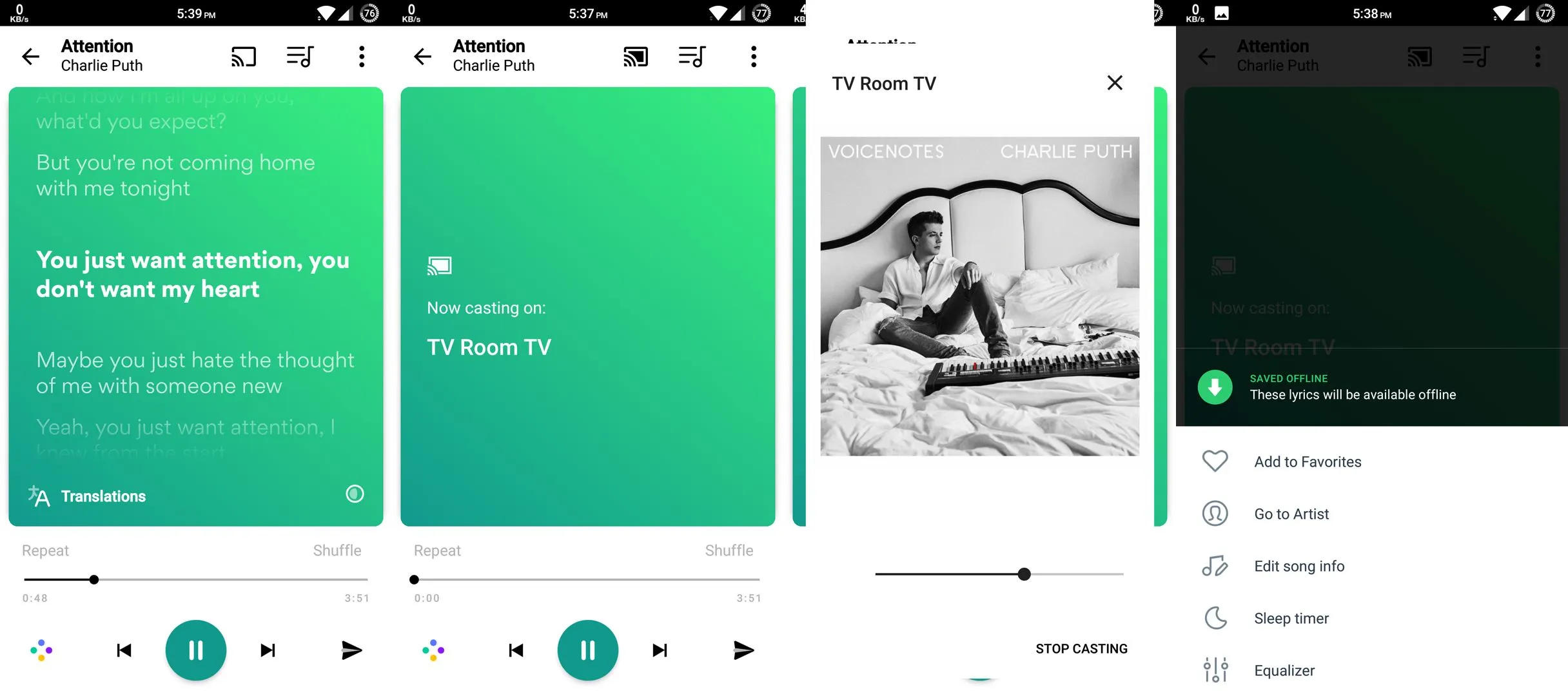 Musixmatch lyrics on TV