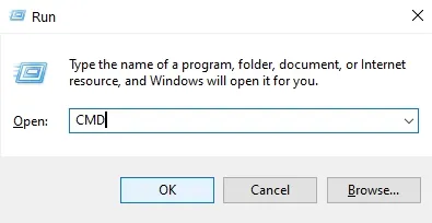 open cmd from run