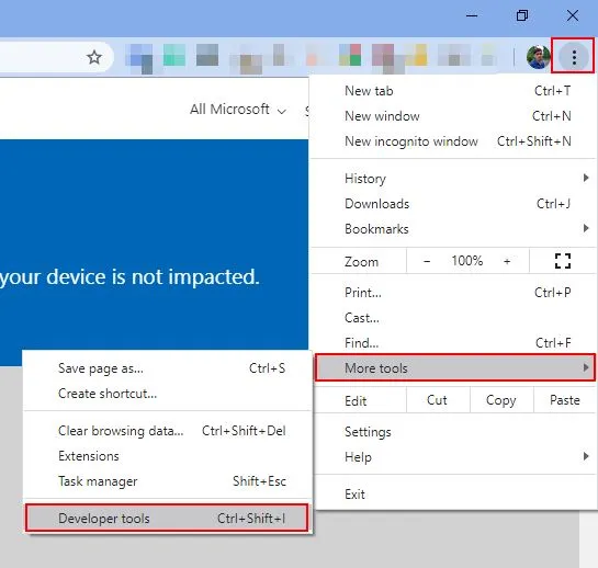 Windows 11 ISO download page with Developer Console open