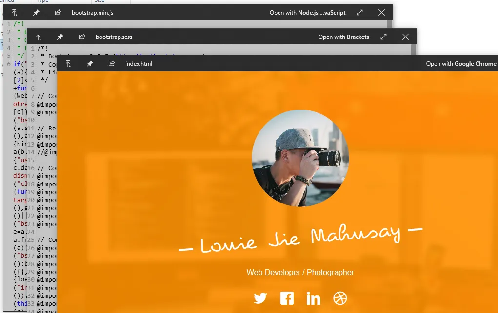 QuickLook previewing CSS, JS and HTML files without opening them