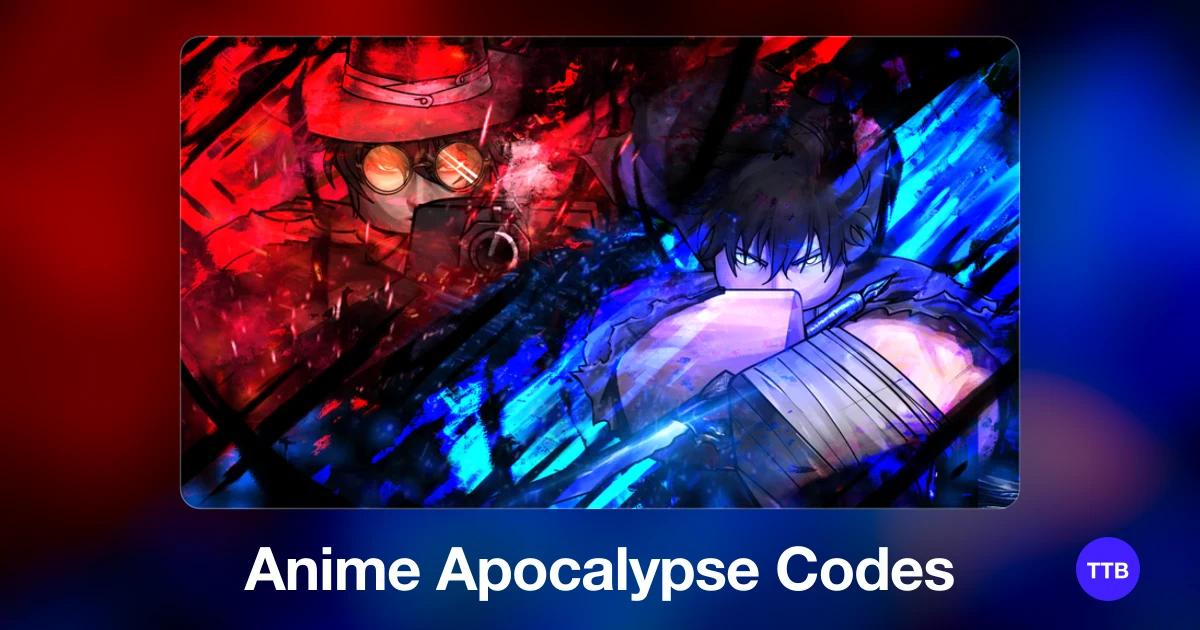 Anime Apocalypse codes cover: the official Roblox game image with the game name