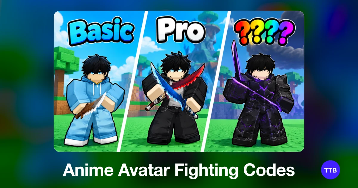 Anime Avatar Fighting codes cover: the official Roblox game image with the game name