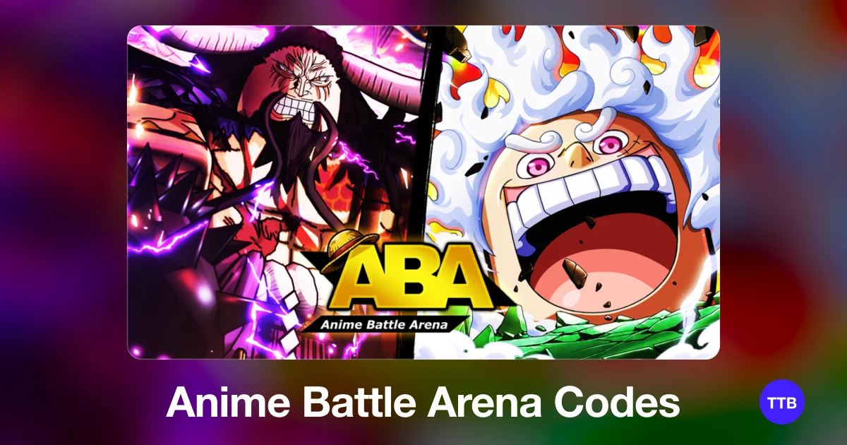 Anime Battle Arena codes cover: the official Roblox game image with the game name