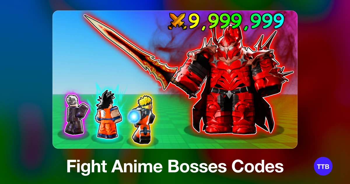 Fight Anime Bosses codes cover: the official Roblox game image with the game name