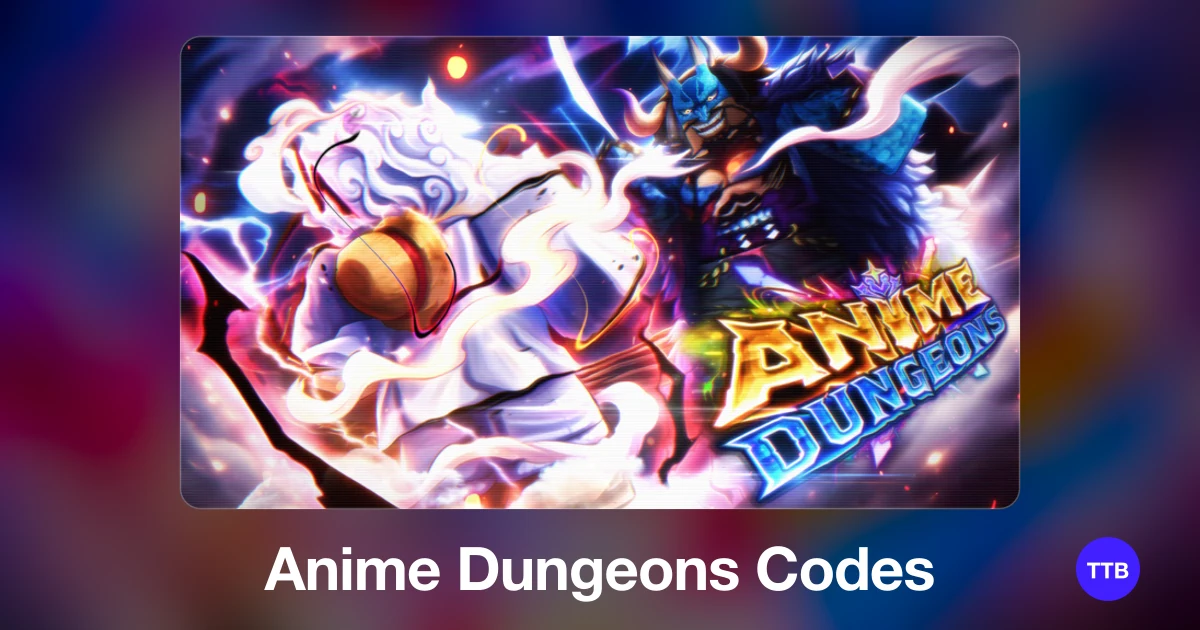 Anime Dungeons codes cover: the official Roblox game image with the game name